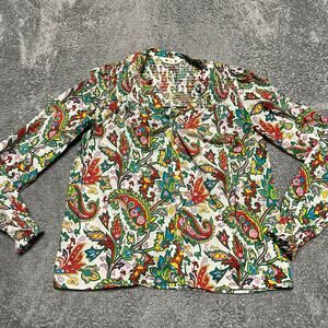 Boden Shirt Womens US 4 Paisley Pullover Long Sleeve